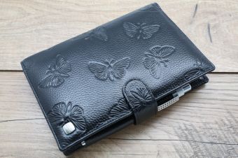 Обложка для ежедневника Sergio Valentini 3244-349 Купить итальянскую черную обложку для ежедневника из натуральной кожи с тиснением с доставкой по Москве и всей России в интернет-магазине сумок и аксессуаров