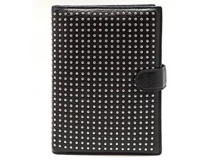 Обложка для ежедневника Sergio Valentini 3244-349 Купить итальянскую черную обложку для ежедневника из натуральной кожи с тиснением с доставкой по Москве и всей России в интернет-магазине сумок и аксессуаров