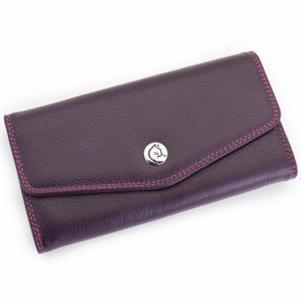 Купить итальянский фиолетовый большой женский кошелек из натуральной кожи с доставкой по Москве и всей России в интернет-магазине модных сумок и аксессуаров