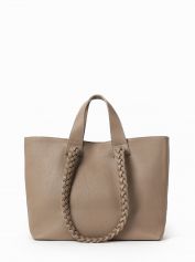 Сумка-тоут Folle 129 intreccia dollaro taupe.