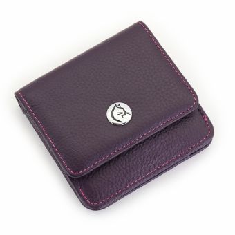 Купить итальянский фиолетовый маленький женский кошелек из натуральной кожи с доставкой по Москве и всей России в интернет-магазине модных сумок и аксессуаров