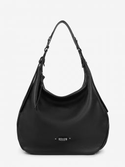 Купить итальянскую чёрную небольшую женскую сумку из натуральной кожи на длинной ручке на плечо с доставкой по Москве и всей России в интернет-магазине модных сумок‏