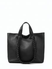 Сумка-тоут Folle 129 intreccia dollaro nero.