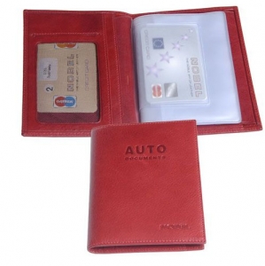 Обложка для автодокументов Nobel 8133 red NEW!