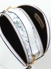 Сумка круглая кросс-боди BE NICE ALBA palm print fiori.