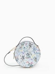 Сумка круглая кросс-боди BE NICE ALBA palm print fiori.