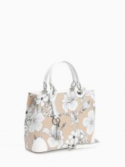 Сумка-тоут Folle 3004 print fiori bianco.