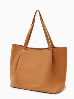 Купить итальянскую оранжевую большую женскую сумку-шоппер из натуральной кожи на длинных ручках на плечо с доставкой по Москве и всей России в интернет-магазине модных сумок и аксессуаров