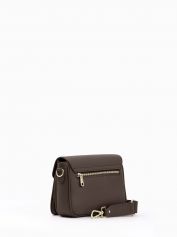 Сумка женская через плечо Di Gregorio 8889 zodiaco dark brown oro.