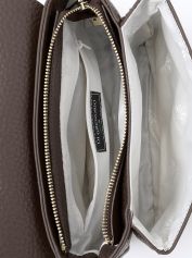 Сумка женская через плечо Di Gregorio 8889 zodiaco dark brown oro.