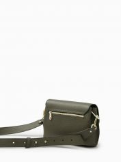 Сумка женская через плечо Di Gregorio 821 zodiaco oliva oro.