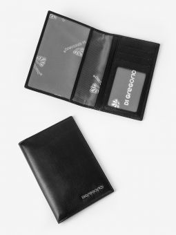 Купить мужскую черную обложку для паспорта из натуральной кожи с доставкой по Москве и всей России в интернет-магазине модных женских сумок и аксессуаров