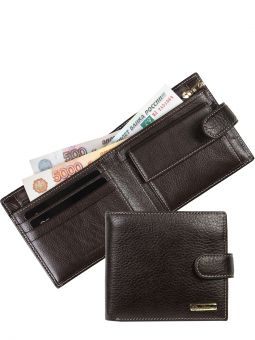 Портмоне  Di Gregorio 88021 М Купить итальянский коричневый мужской кошелёк портмоне из натуральной кожи с доставкой по Москве и всей России в интернет-магазине модных женских и мужских сумок и аксессуаров