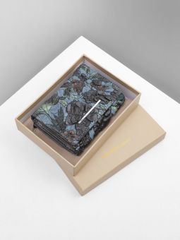 Купить итальянский маленький разноцветный женский кошелёк из натуральной кожи букле с доставкой по Москве и всей России в интернет-магазине модных женских сумок и аксессуаров