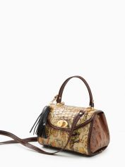 Сумка женская Marino Orlandi 4649 st cocco lak ucelli beige.