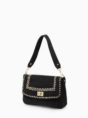 Сумка женская Folle 1711 camoscio nero.