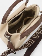 Сумка женская Sara Burglar 631 safari beige marrone +ремень.