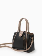 Сумка-тоут Vanessa Scani 0710-281-219 vitello nero taupe.