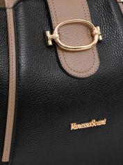 Сумка-тоут Vanessa Scani 0710-281-219 vitello nero taupe.